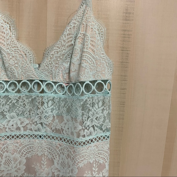 Victoria Secret Floral Lace & Ring Slip Lingerie M - Picture 8 of 11